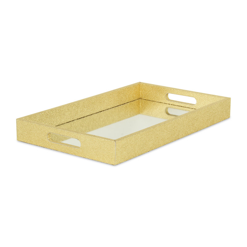 Aimable Tray, Gold, 1.75" x 10.25" x 8"