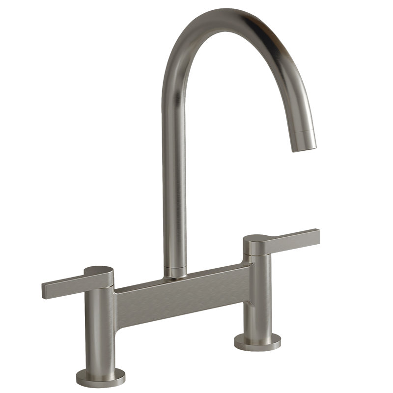 VIBRANTBATH Kitchen Faucet, Brushed Nickel