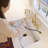 Eden Crisp White Fireclay 31" Single Bowl Undermount Kitchen Sink with Drain