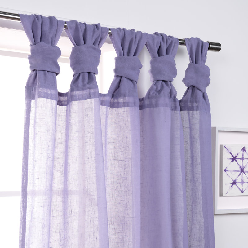Rideau semi-transparent Tenggarong, Lilas