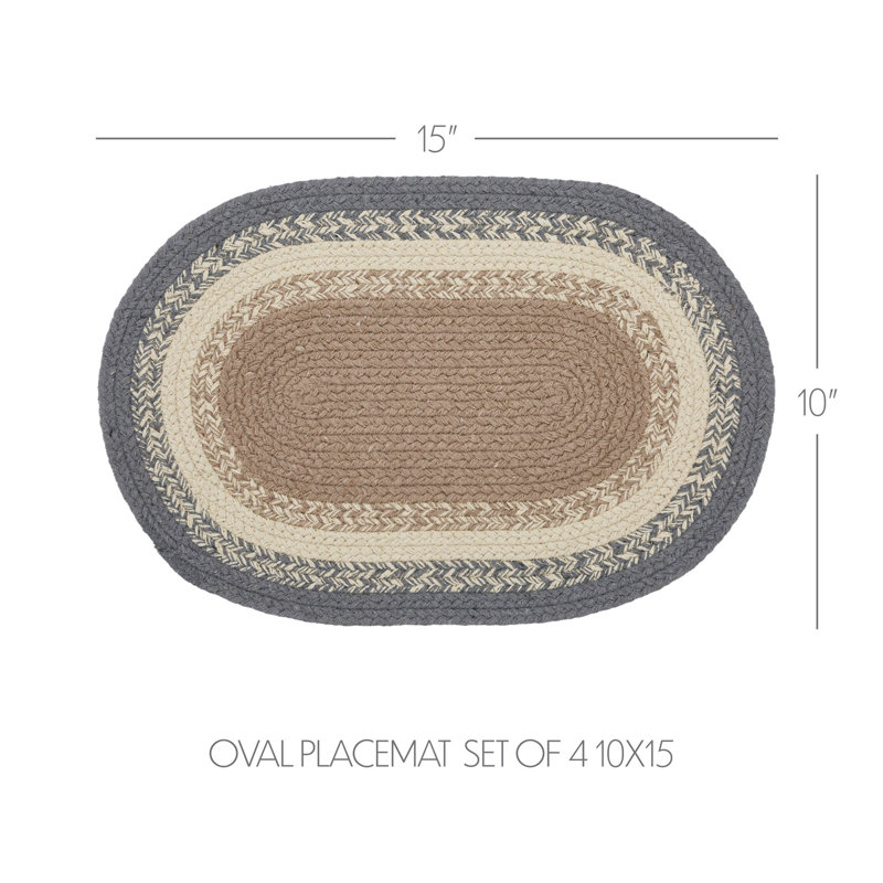 Geometric Oval Placemat, 10" x 15"