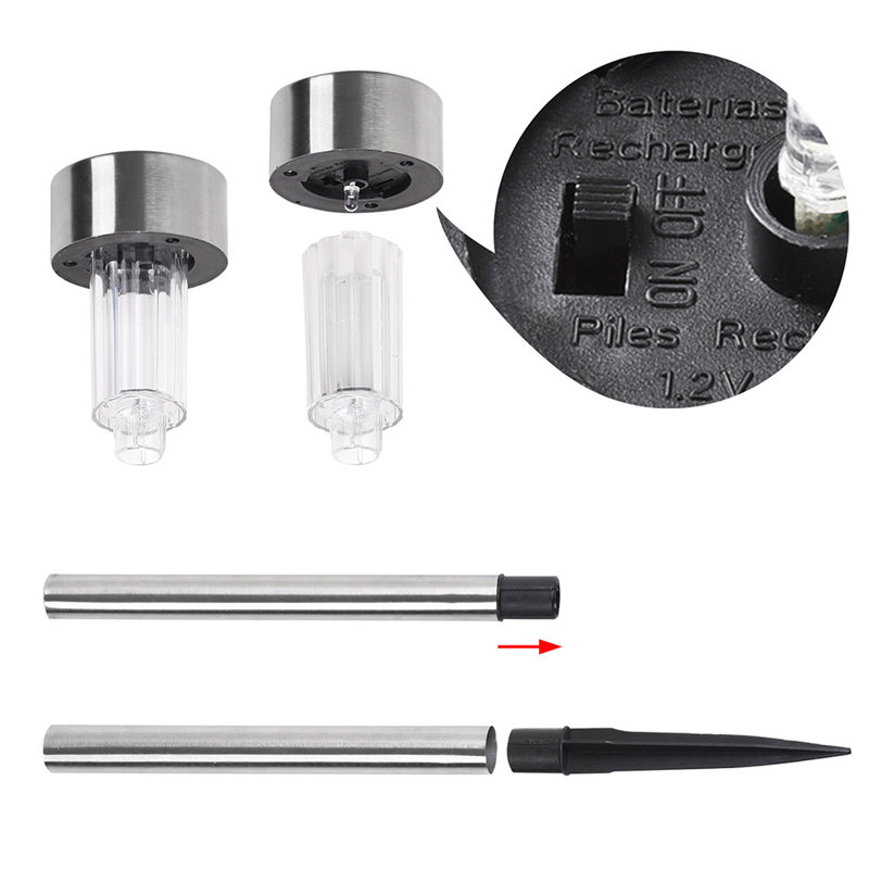 Solar Powered Metal Pathway Light Pack