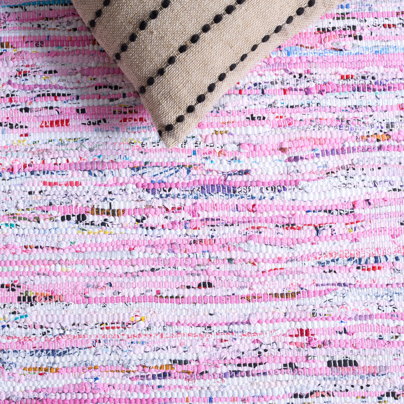 Fales Rug Hand Woven Cotton Rug, Rectangle 6' x 9'