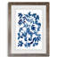 Indigo Fallen Leaves I - Peinture encadrée sur papier-828621908-828621911