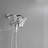 9-Spray Wall Mount Dual Shower Head And Handheld Shower Head Shower Faucet 1.8 GPM