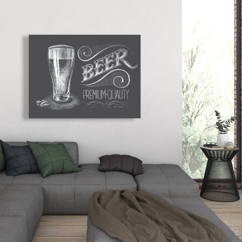 Enseigne de bière rétro | Toile de cuisine rétro