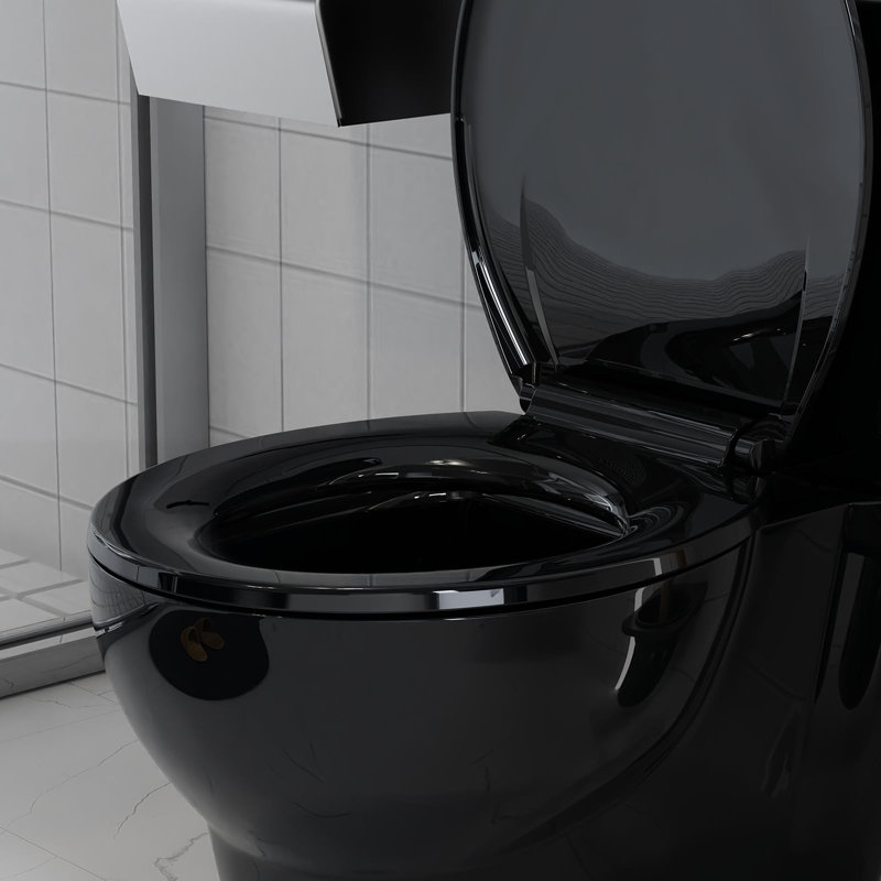 Siège de toilette, siège de toilette rond à fermeture lente, nettoyage facile, installation et dégagement faciles