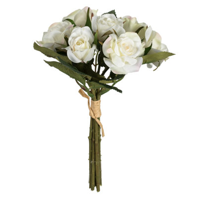 Bouquet de roses artificielles 10 "