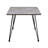 Madysin Glass Top Metal Base Dining Table