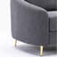 Chaise en lin gris