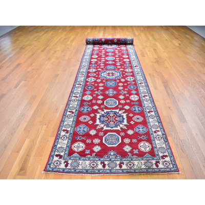 Bechtold One-of-a-Kind 3'10" X 17'3" Runner Wool Area Rug in Red