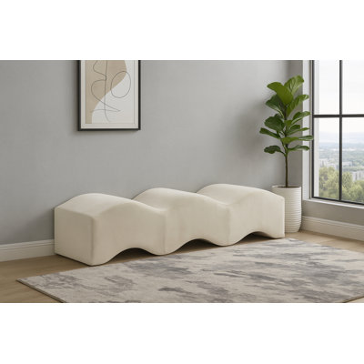 Banc en velours Leavon