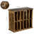 12-Slot Solid Wood Trophy Display Shelf Belt Holder