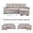 91.7" Solid Wood Frame Storage Reversible Recliner Chair With Foam Cushion, Dual-Purpose Sofa And Sofa Bed, Small Living Room Furniture-268501097