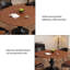 Table de salle à manger 53,15 po de style médiéval-130036640