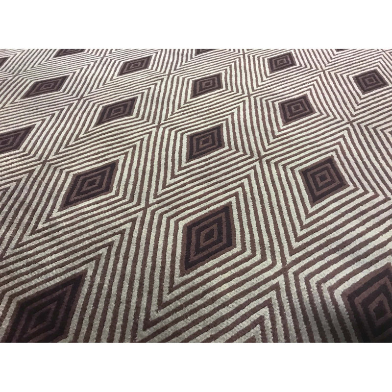 Hand-Knotted High-Quality Brown Area Rug