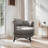 Royalene Plush Round Upholstered 360° Swivel Chair with Deep Seat & 1 Pillow Included-1275422398