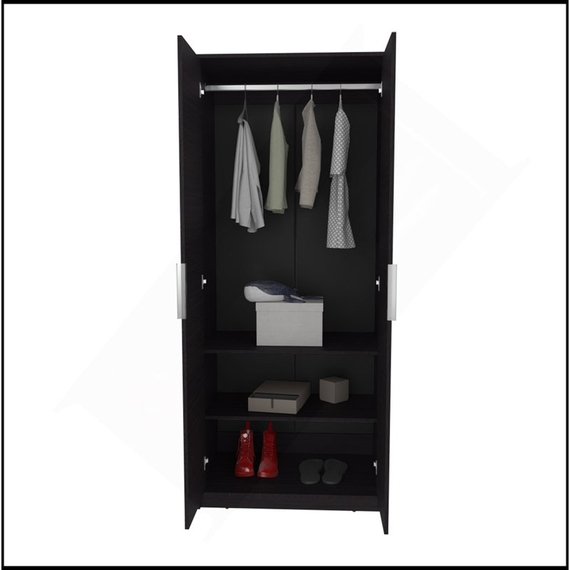 Armoire Trappe Eco, chambre, noir