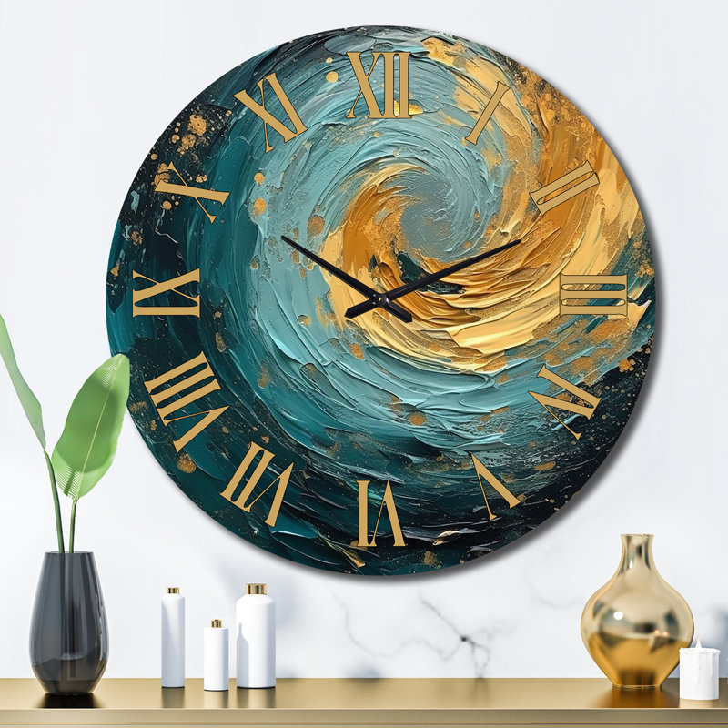 Horloge murale Golden Ocean, Grand