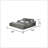 Smart Multifunctional Queen Size Bed With Massage, Storage, And Bluetooth Speakers In Gray