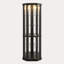 Vitrine lumineuse en verre avec tablettes réglables Timeless, noir-1901500821