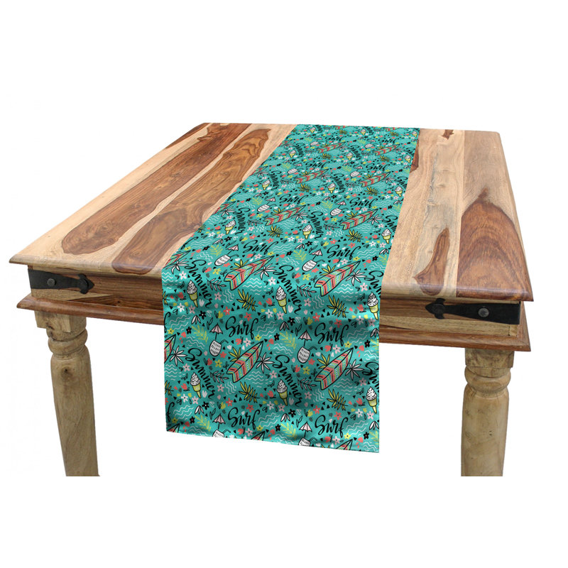 Chemin de table surf, 90 po x 16 po