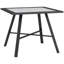 Table d'appoint de patio, petite table d'appoint d'extérieur avec plateau de table SPC, gris