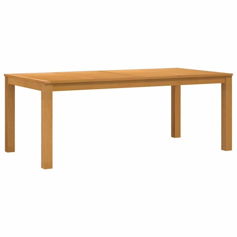 Solid Wood Base Dining Table, 75cm H x 200cm W x 100cm D
