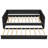 Full XL Size Upholstered Daybed With Trundle And LED-615290126