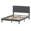 Double Bed Frame with Adjustable Headboard Velvet Upholstered-31900064