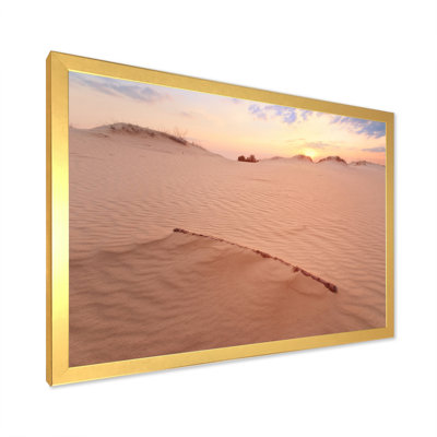 " Sunset On Sand Dunes "