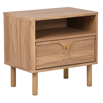 Prinpop 1 Drawer 1 Shelf Nightstand