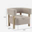 Fauteuil d'appoint rembourré Boucle