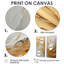 Or et beige, peinture à vague douce - art mural moderne bleu-1906172249-1906172320-1906172321