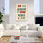 «Christmas Hope Peace Love Abstract Contemporary Landscape Nature», reproduction d'art murale-121413911
