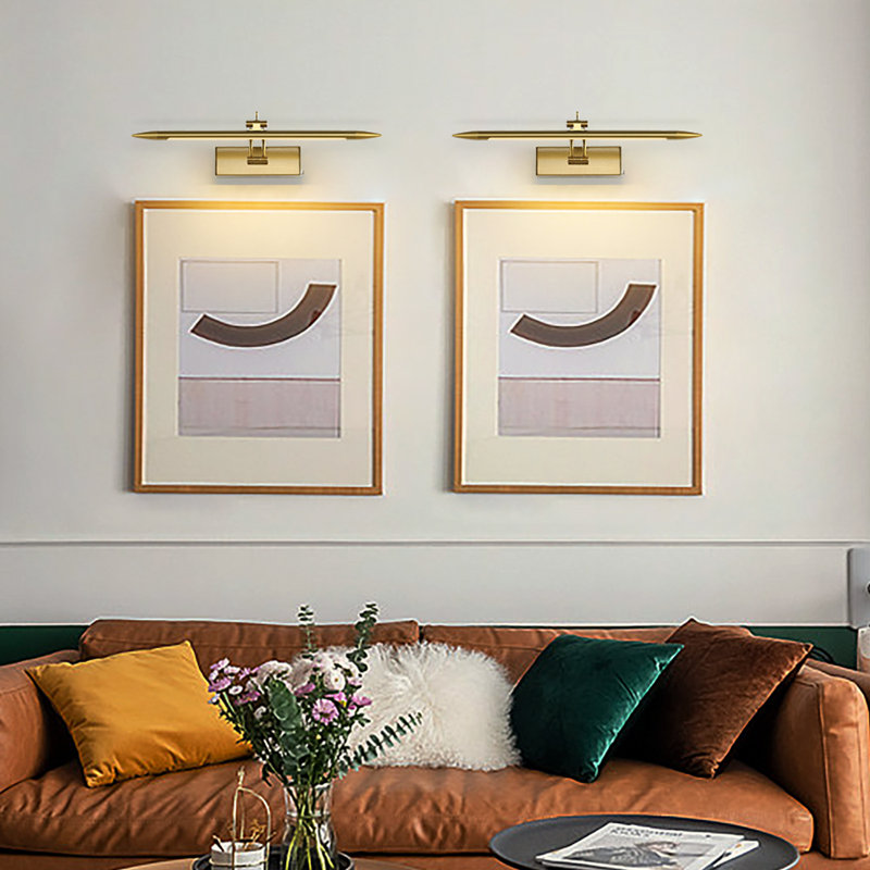 Lampe à DEL 16,54 po avec télécommande, intensité variable, plusieurs couleurs, rotation et minuterie, Laiton