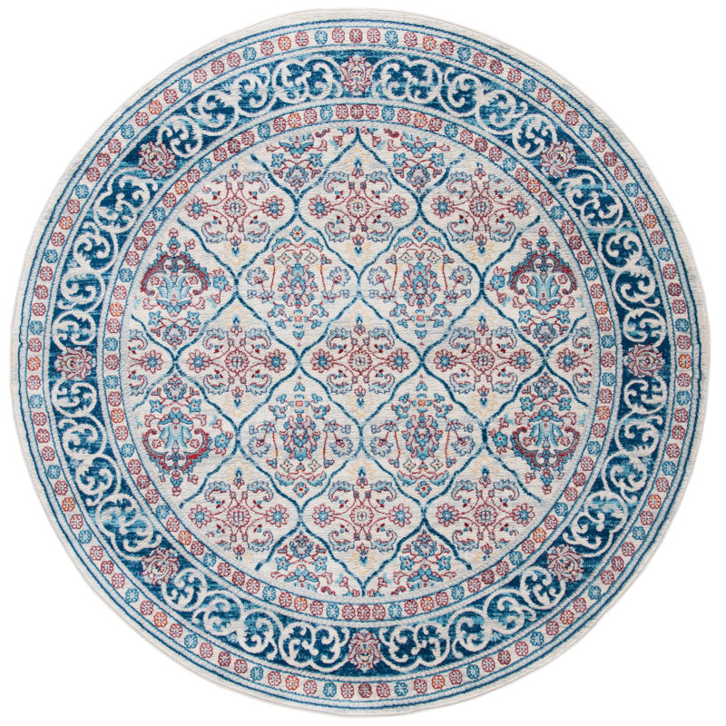 Brentwood Performance Oriental Rug, Round 6'7"