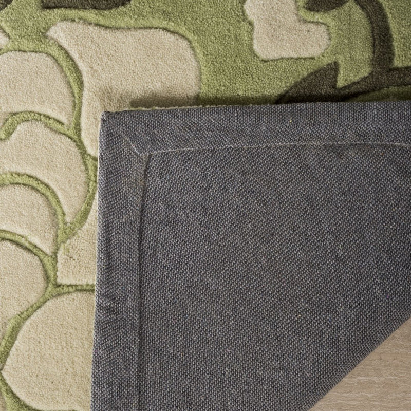 Tapis floral moderne touffeté à la main Rogelio, Tapis de couloir 2 pi 3 po x 8 pi