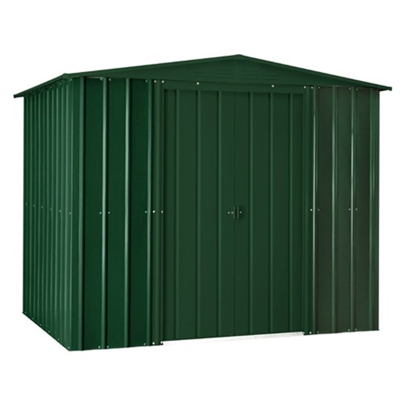 Salford 8 ft. W x 5 ft. D Metal Garden Shed, Heritage Green, 8 ft. W x 5 ft. D