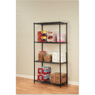 Certified Industrial 4-Shelf Wire Shelving Kit, Heavy-Duty Storage Solution For Home And Office
