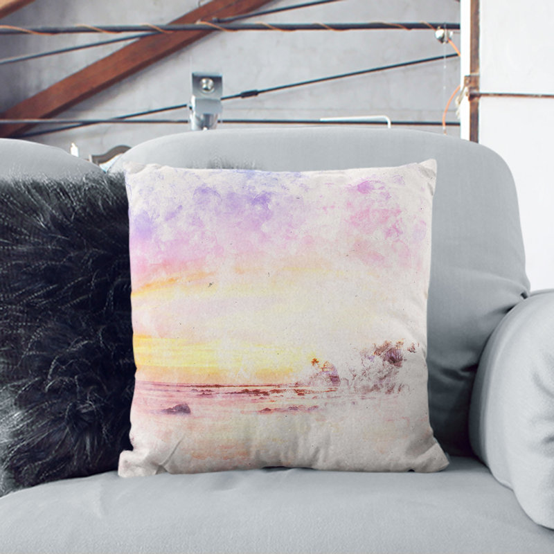 Square Throw Cushion, 40cm H x 40cm W x 15cm D