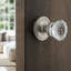 Rosette classique avec poignée de porte en cristal-15386641