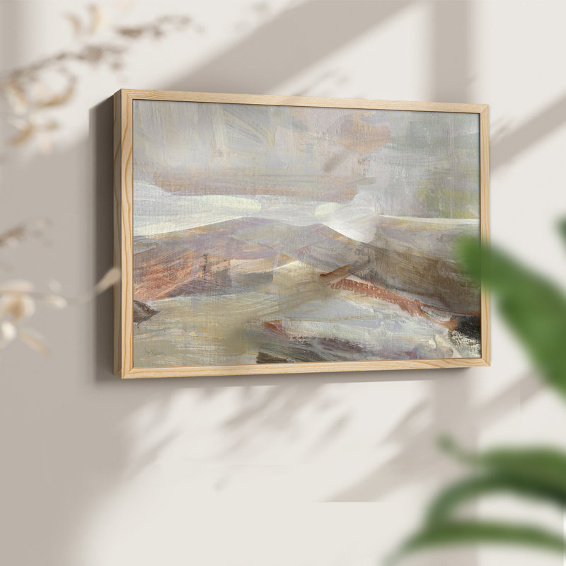 Distant Canyon -Framed Print - Restickable, 16" H x 20" W, Natural