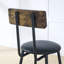 Ensemble de table de bar ronde et de tabouret avec tablette, tabouret rembourré avec dossier, l 24,17 po x P 24,17 po x H 36,02 po