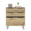 Commode à tiroirs Hartly, chambre à coucher, chêne clair