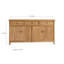 Armoire de véranda en bois massif