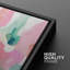 Peinture abstraite rose pastel, vert et jaune-94585577-94585578