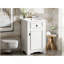 Meuble-lavabo de 20 pouces avec lavabo en céramique, porte à fermeture douce, tablette réglable et support de rangement fixé à la porte - idéal pour les petites salles de bain-879721156