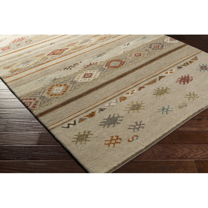 Shorney Wool Oriental Indoor Rug, Rectangle 2' x 3'
