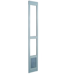 11-1/2" X 77-5/8-80-3/8" Medium White Modular Pet Patio Door